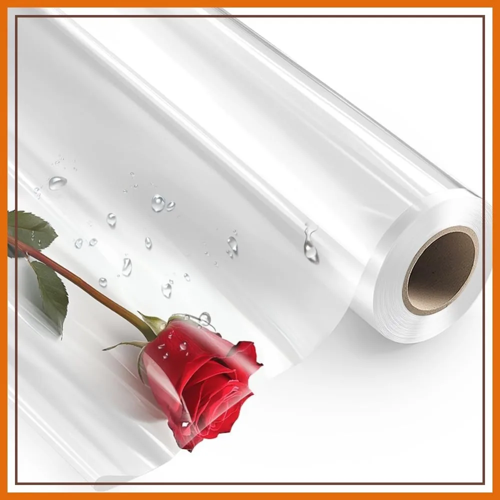 

SMART&CUAL 16" x 150' Clear Cellophane Wrap Roll 3 Mil Thick for Gift Basket Treats Flower Wrapping