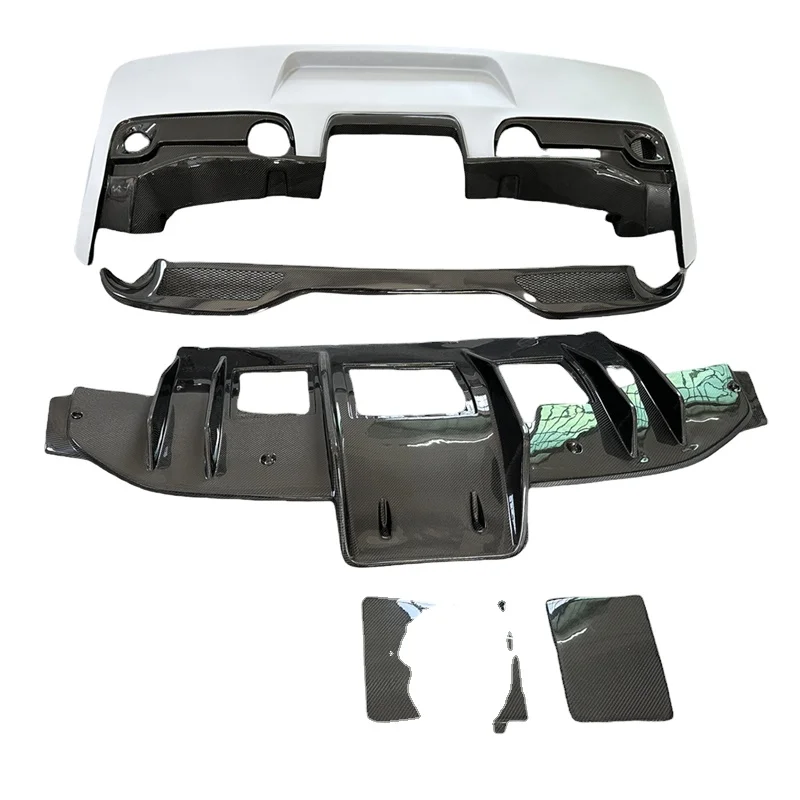 

Suitable for Ferrari 458 SP Style Semi Carbon Fiber Rear Bumper Lip Diffuser