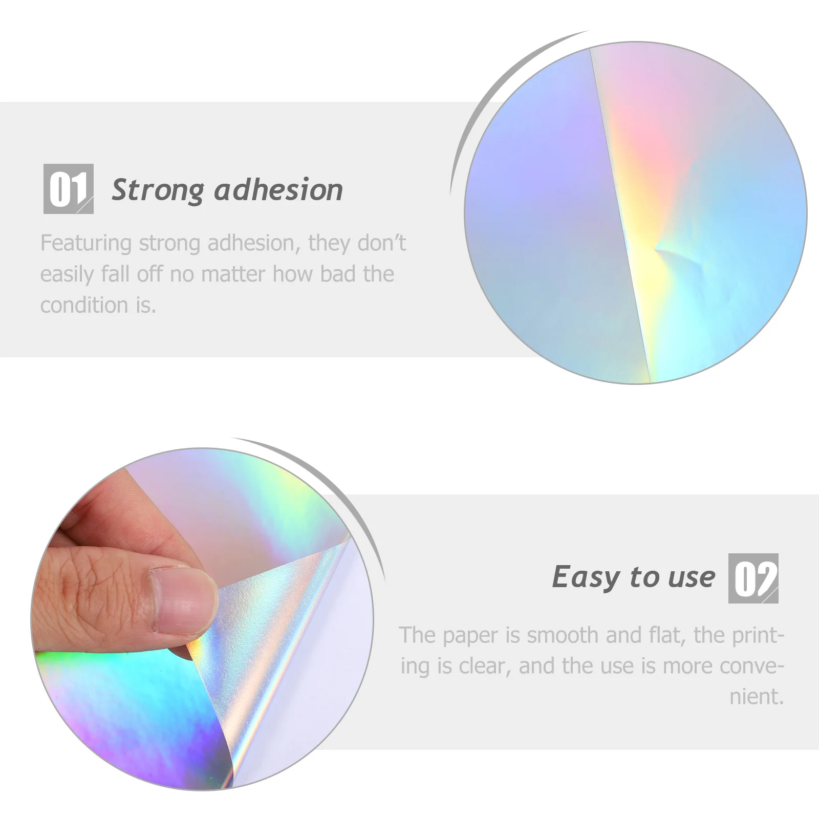 

20pcs Waterproof Printable Stickers Inkjet Self-Adhesive Printer Paper Smooth Strong Adhesion For Office Supermarket