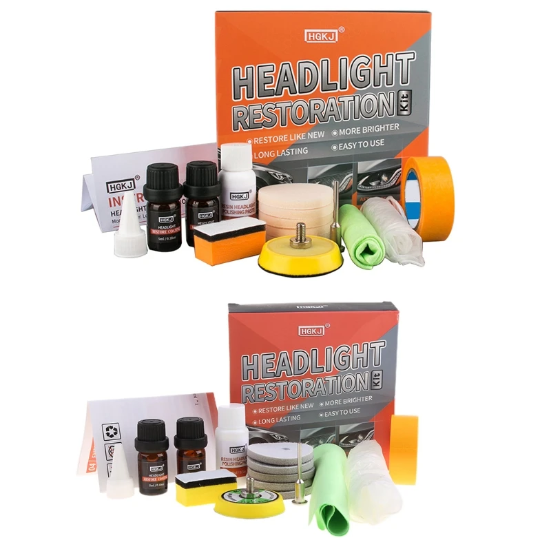 Car Headlight Restoration Polishing Kits Headlamp Repair Kits Car light Lens Polish Polisher Cleaning Paste Refurbish