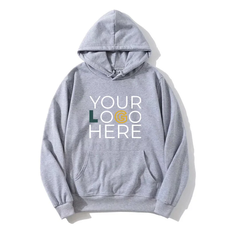 DIY Custom Your Brand LOGO Männer Frauen Casual Hoodie Top Einfarbig Pullover Straße Persönlichkeit Sweatshirt Angepasst Geschenke – Detail 4
