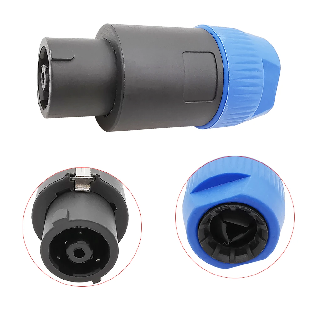 1Pcs NL8FC SpeakON 8Pole Powercon Plug Speaker Audio Cable Wire Connector Twist Lock 8Pin Male Plug Replacement Amplifier Adapte