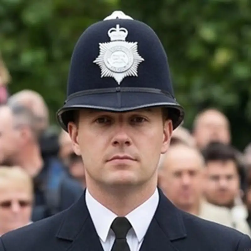 Adjustable Polices Costume Hat Perfect For Halloween And Dressing Up Event 
