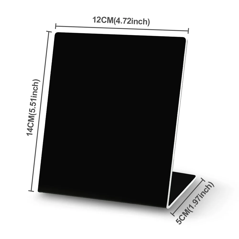 NFC215 Chip Review Stand Card Black 13.56MHz 504Bytes Capable of Self UV Printing Patterns Patternless Social media NFC Review