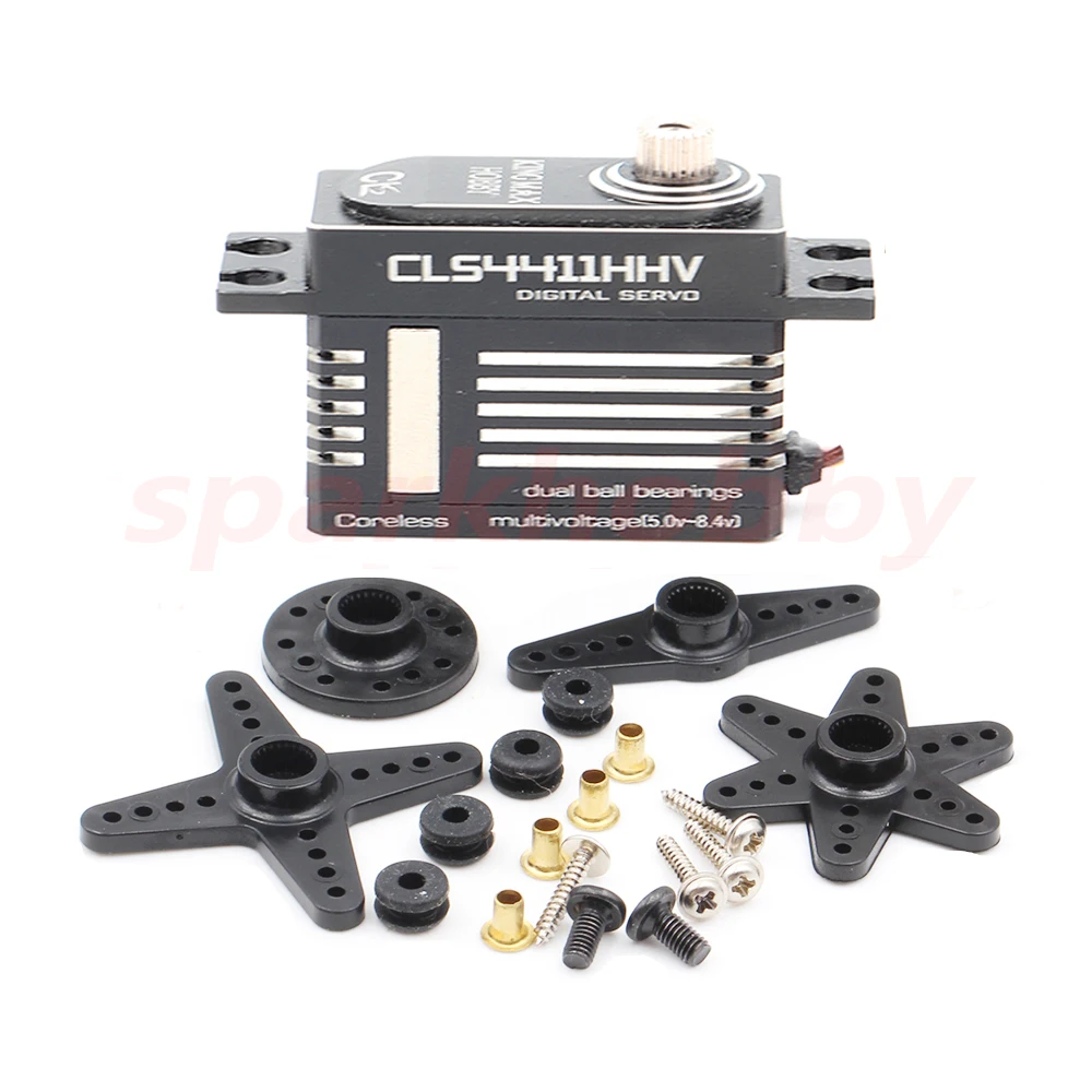 

Kingmax CLS4411HHV 44g 13kg.cm Digital Metal Gear Servo 8.4V High Voltage CNC Case For RC 70E Fixed Wing Airplane drones