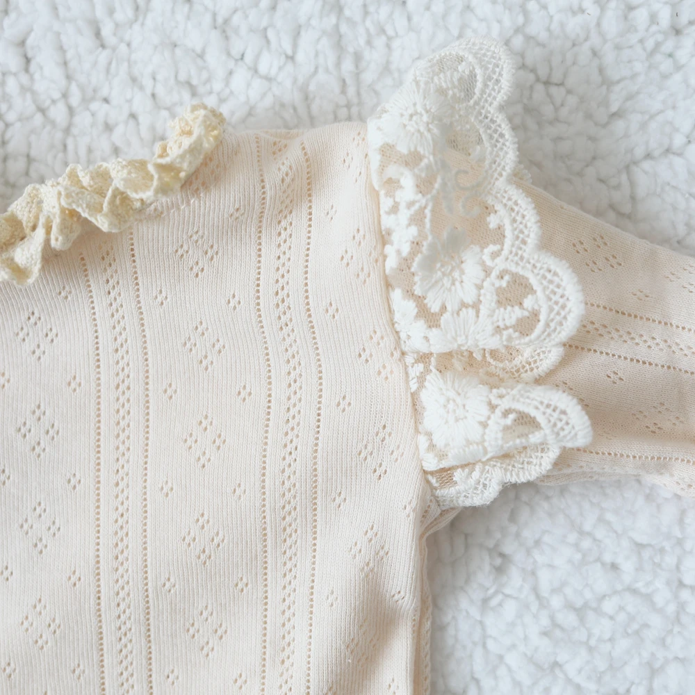 Newborn Photography Props Lace Romper with Bow Headband Baby Girl Outfit Infant Photo Shoot Costume Boutique Set image 6