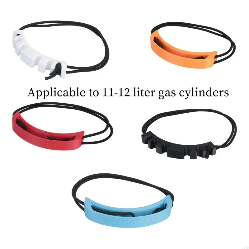 Doppelflaschen-Schlauchführungsset für Sidemount-Tauchen, ABS-Clip und Bandführung mit Flaschengröße 11–12 l, Schläuche unter 13 – Detail 6