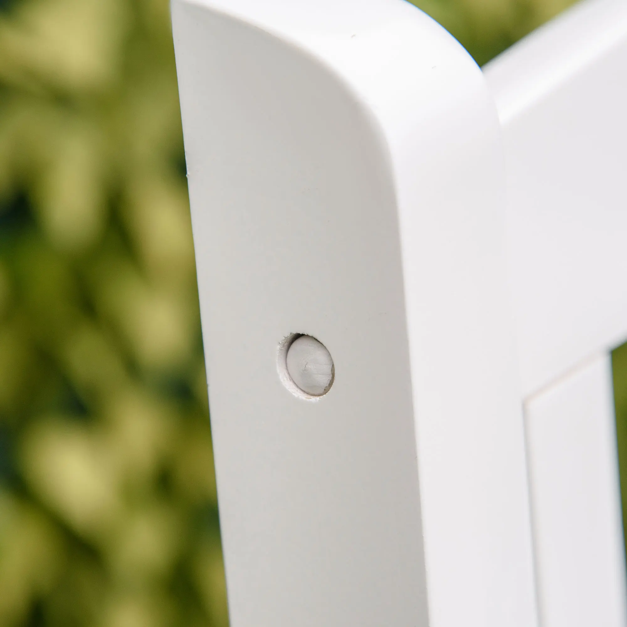 Banc d'extérieur rétro en bois, 2 places, blanc, jardin, terrasse, pelouse, 4'