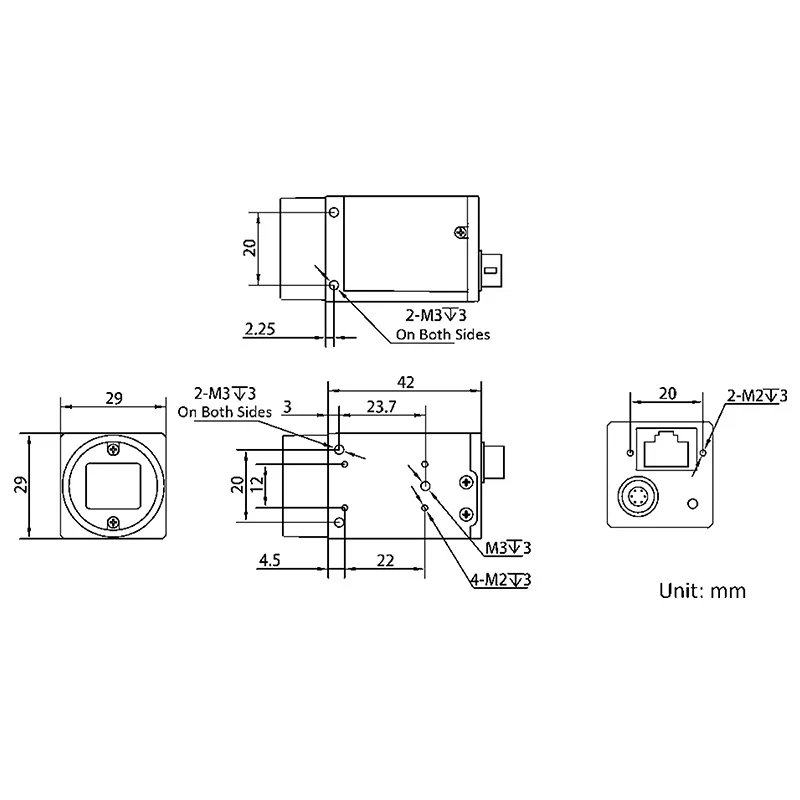 Hikrobot-産業用カメラビジョン,エリアスキャン,カメラ,MV-CS016-10GMGC,1.6mp,1/2.9インチ,ip40,cmos