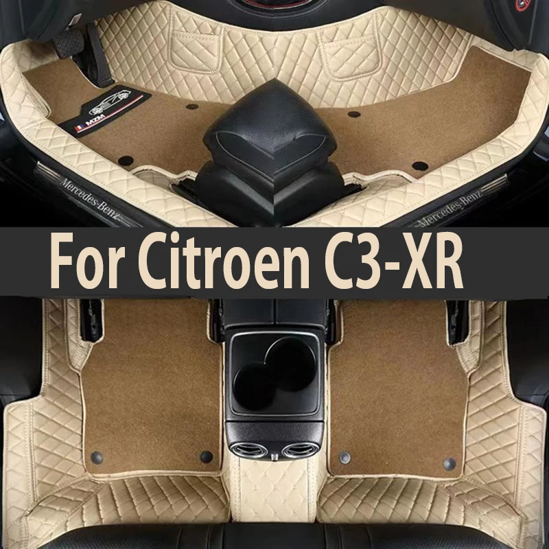 Car Carpets Leather Dash Rugs Auto Accessories Car Floor Mats For Citroen C3-XR 2015 2016 2017 2018 For Citron c3xr c3 xr