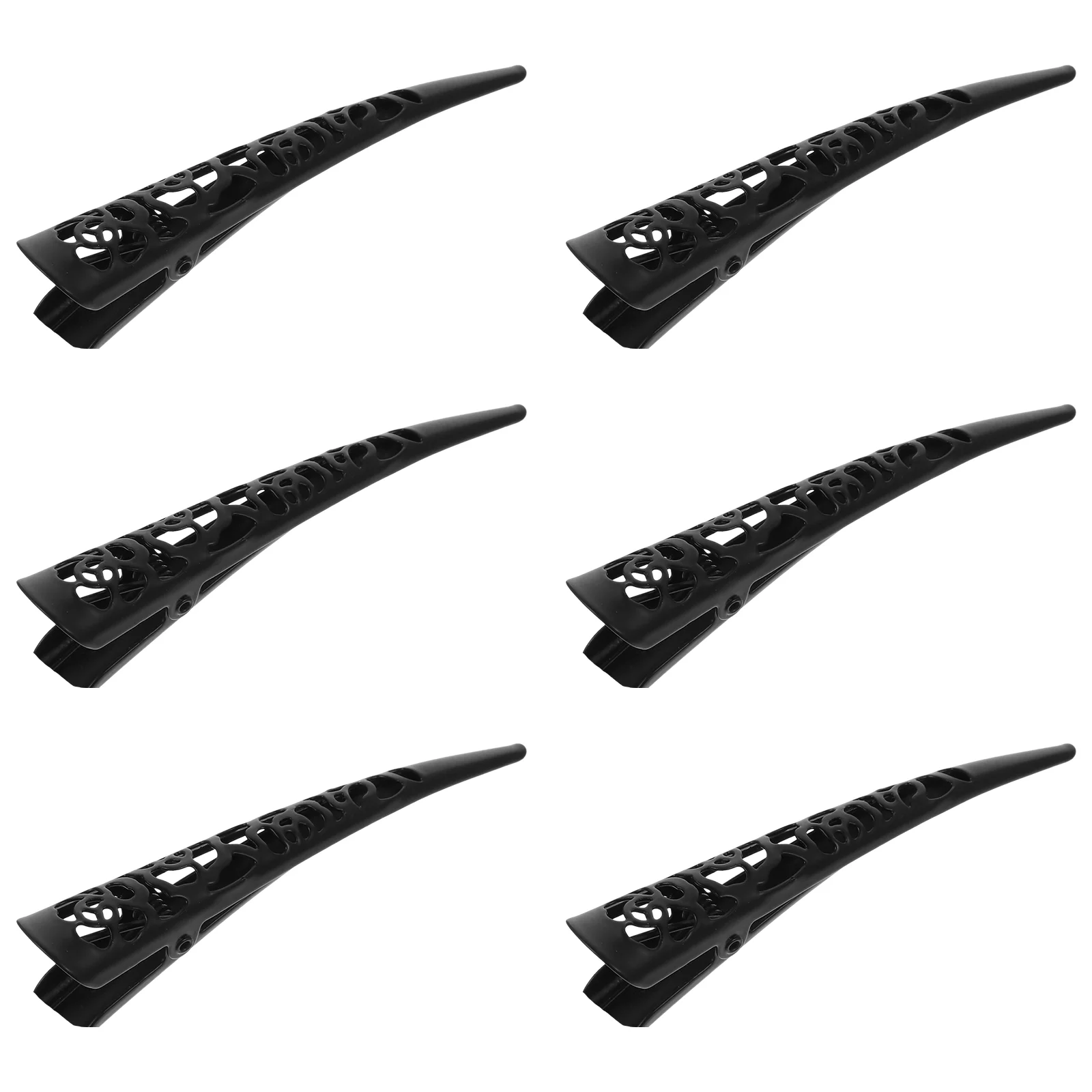 

6 Pcs Sharp-billed Clip Bangs Hair No Trace Salon Crease Metal Girl Women's Styling Sectioning