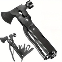 14-in-1 Multitool Camping Axe – Multi Tool with Knife, Hammer, Saw, Screwdrivers, Bottle Opener – Camping Tool with Sheath