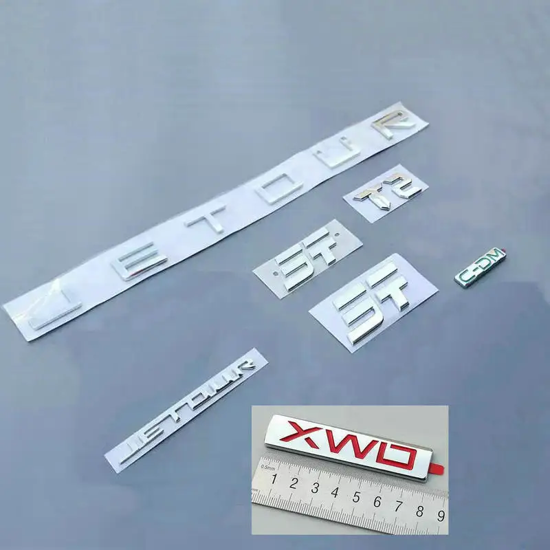 Étiquette de capot de moteur de salariés, étiquette de hayon, emblème hybride, XWD, CDM, Alphabet JT, Chery Tour T2