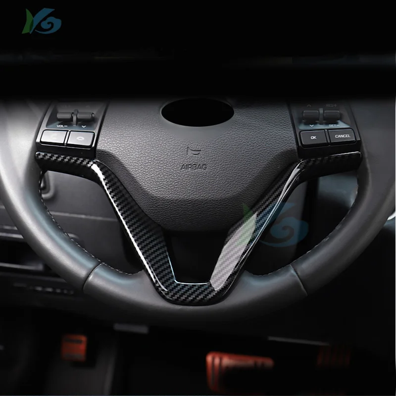 

FOR HYUNDAI TUCSON TL 2015 2016 2017 2018 CHROME INTERIOR STEERING WHEEL PANEL COVER BADGE INSERT STYLING TRIM ACCENT DECORATION