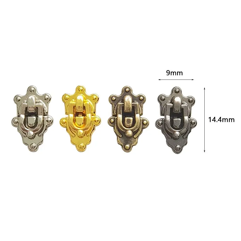 5 stücke Hohe Qualität Mini Metall Handwerk Schloss 4 Farben DIY Manuelle Gepäck Stamm Schloss Puppe Zubehör