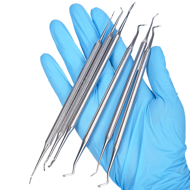 

1 шт., стоматологические инструменты, экскаватор, восстановительная ложка, кюретка, зубной скалер, Gracey, двойные концы, инструменты для чистки зубов