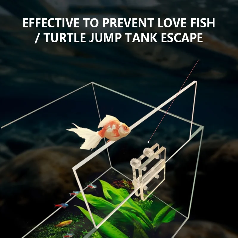 

Terrarium Accessories Fish Tank Heightened Anti-jumping Baffle Turtle Tank Anti-climbing Fence Acrylic Anti-Escape Plate