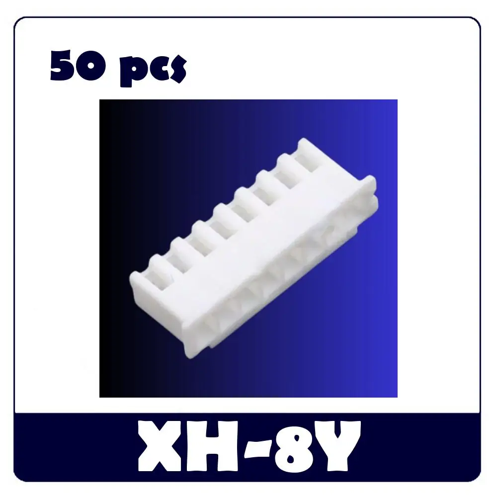 50pcs XH2.54mm 8P/9P/10P Pin Header Plastic Shell Male Plug Female Socket Wire Connector PCB Terminal XH-8A XH-8Y XH-8AW XH-T