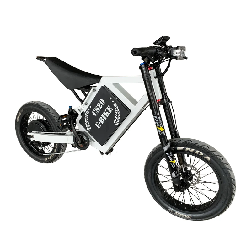 CS20 72V 12000W 8000W 5000W Fatbike Electric Dirt Bike Fast Speed 80KM/H 100KM/H 50MPH 60MPH Motorcycles Ebikes 20 Inch for Man