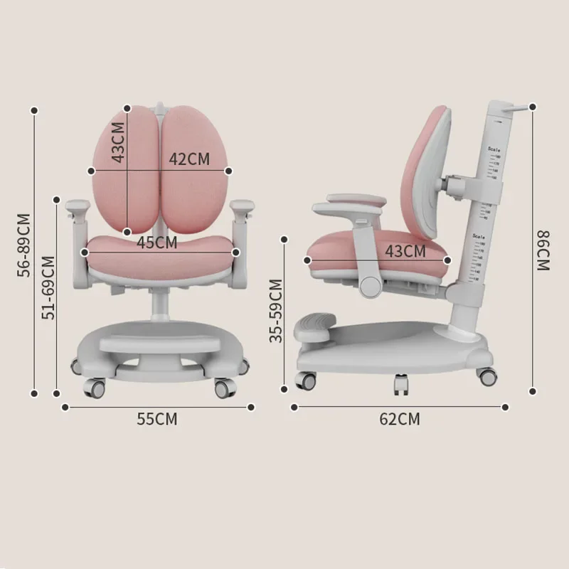 Kinderstoelen Kinderen In Hoogte Verstelbaar Groeiend Huiswerk Kids School Designer Meubelkamer Silla Infantil Draaibare Kruk Jgy