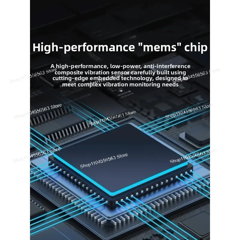 

WT-VB02-485 Three-Axis Vibration Sensor, Waterproof High Precision Sensor - Monitors Displacement Speed Amplitude Frequency for