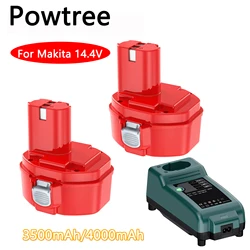 Rechargeable Batterie For Makita 14.4V Battery 3500mAh/4000mAh Ni-MH Battery PA14 1422 1433 1420 192600-1 6281D 6280D 6337D