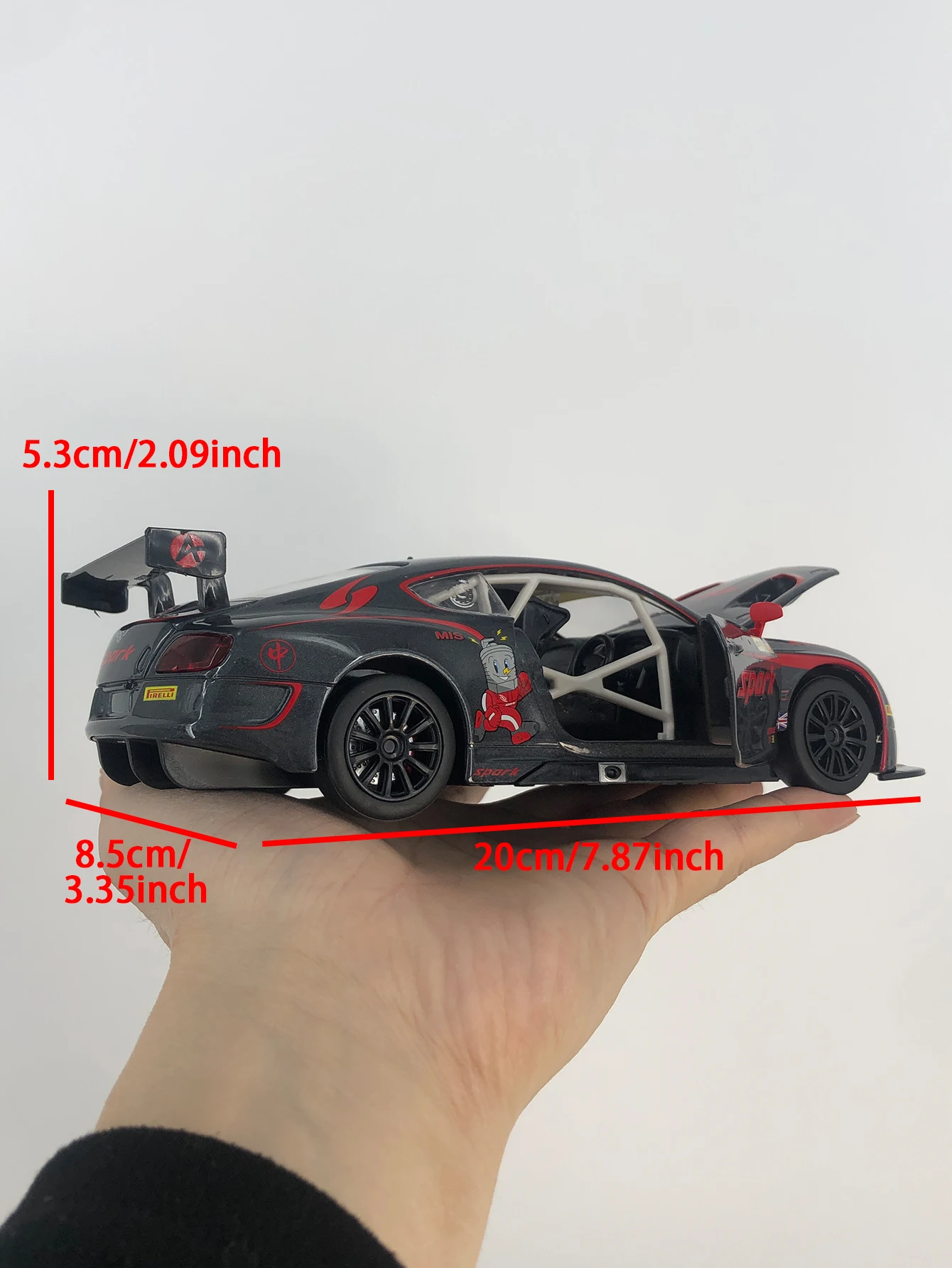 CCA 1:24 محاكاة سبائك الزنك بنتلي كونتيننتال GT3 نموذج سيارة، زخرفة ثابتة، سيارة هدية معدنية قابلة للجمع