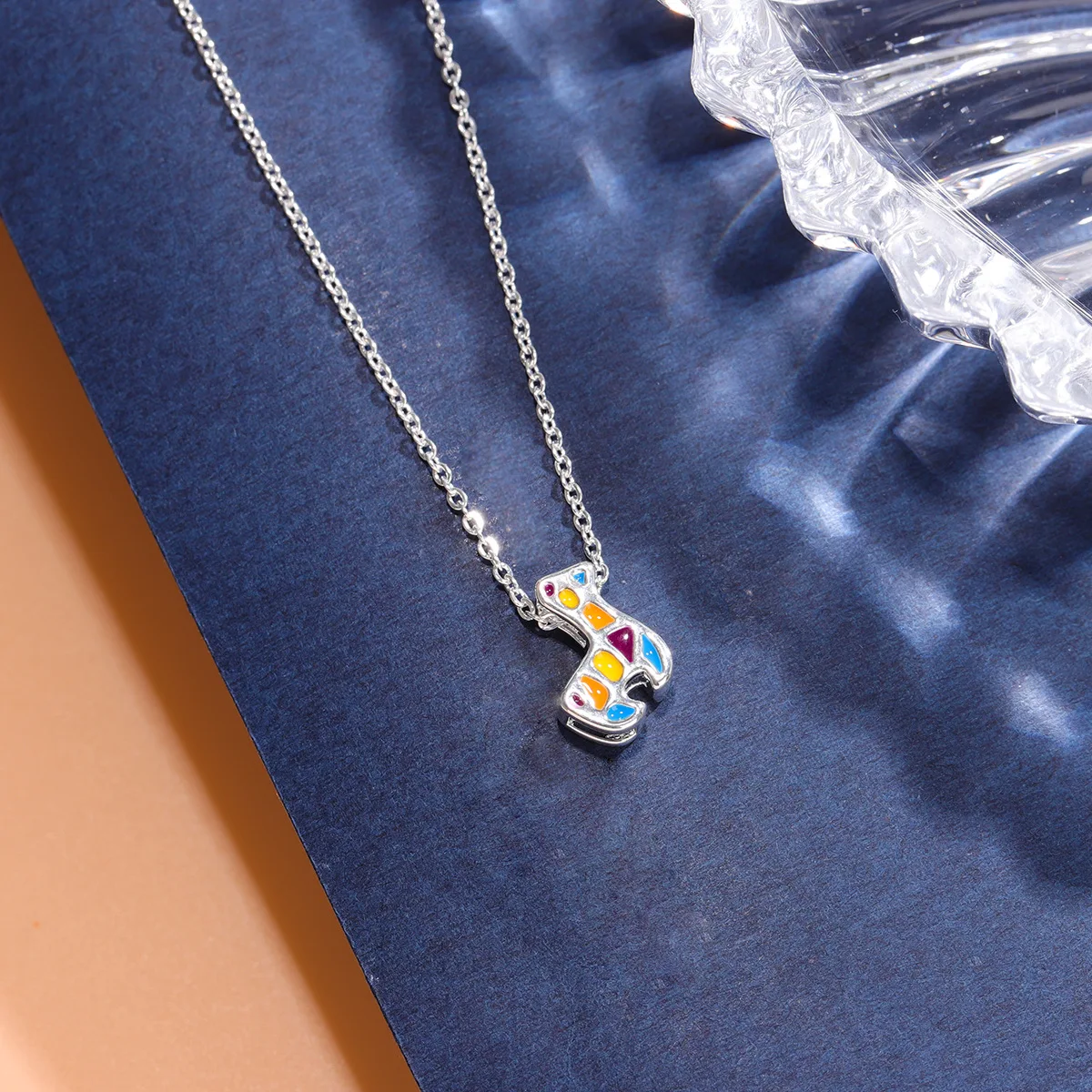 Women's 925 Sterling Silver Giraffe Pendant Necklace
