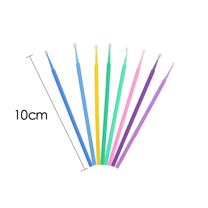 100Pcs Disposable Cotton Swab Eyelash Extension Tools Mascara Applicator Brush Lashes Extension Makeup Applicator Remove Tool