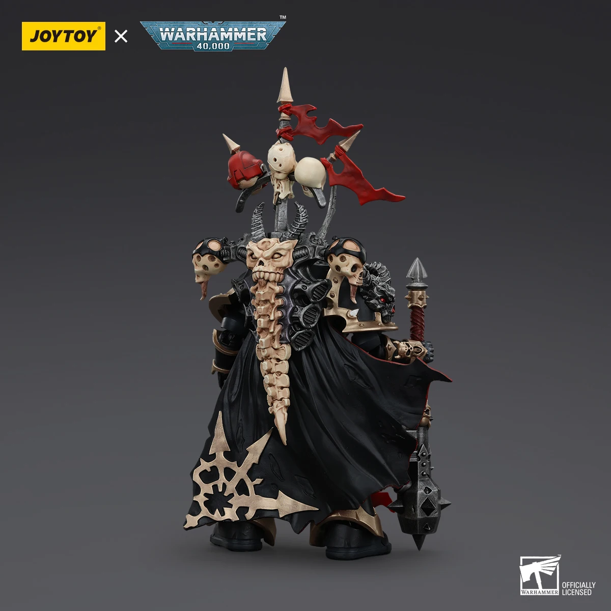 JOYTOY Warhammer 40K Chaos Space Marines Black Legion Chosen Champion z Bolterm i Power Maul Figurki Akcji Oryginalne Kolekcjonerskie