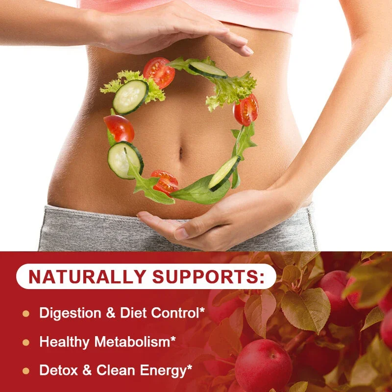 Natural Organic Malic Acid Capsules for Healthy Weight Loss, Improved Digestion, Immunity and Appetite Suppression