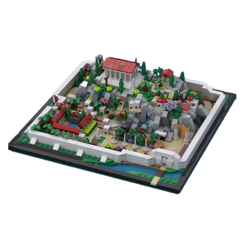 1271 PCS Medieval Creative Architectural Scenery Building Block Middle Ages Urban Street View Bricks Model Assembly Toy For Kid