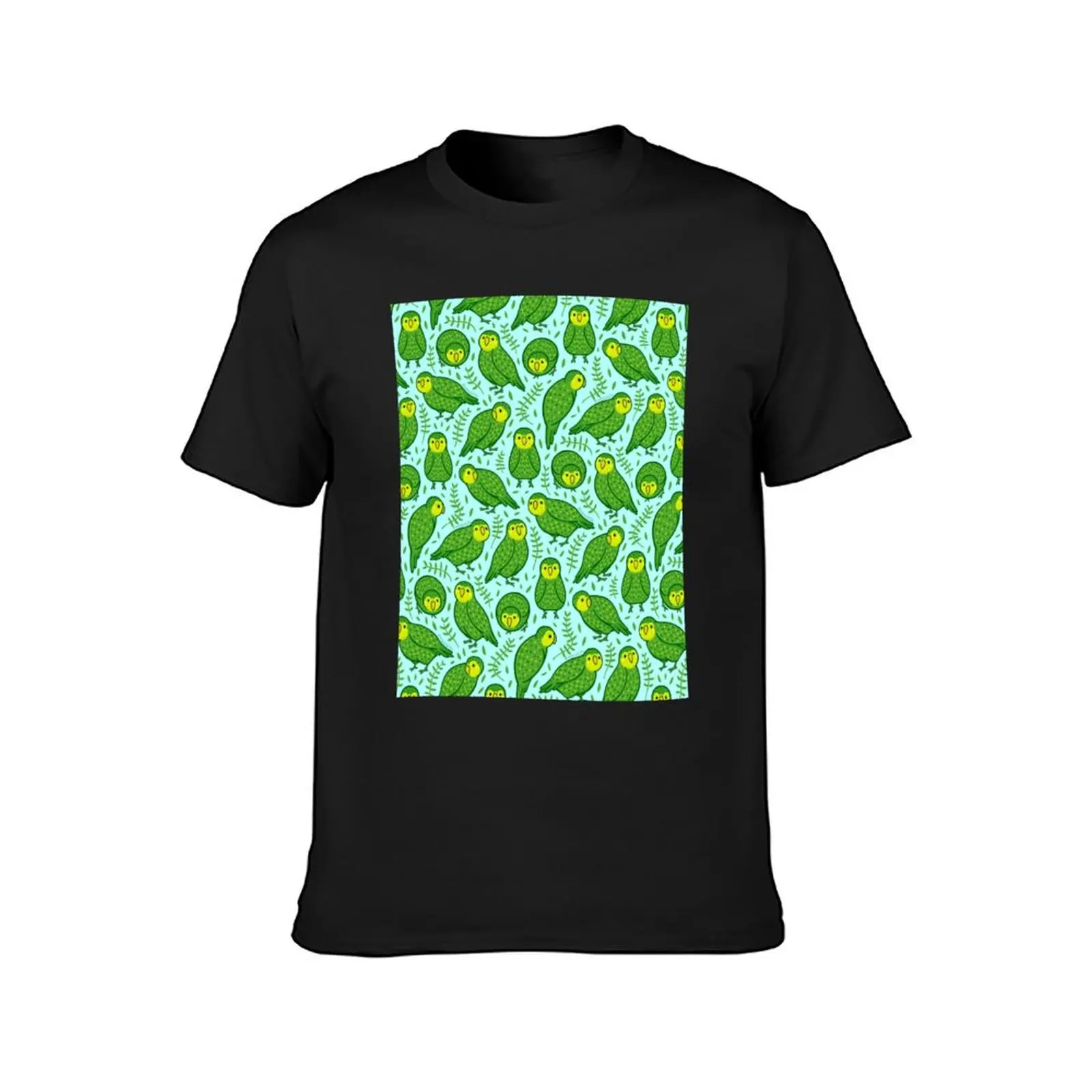 Kakapo Grafik T-Shirt kawaii clothes boys animal print blanks plain T-shirts for men cotton