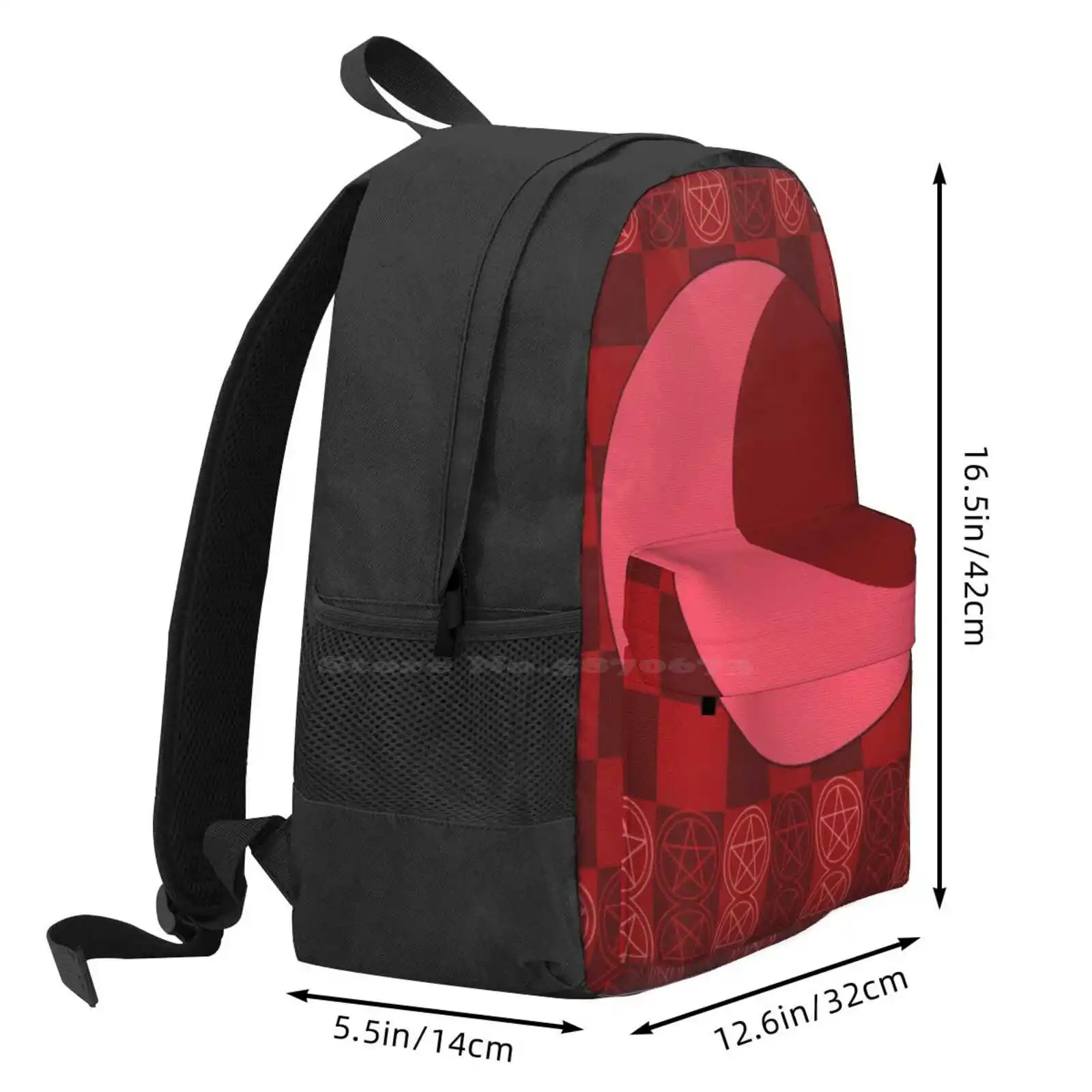 Bloodmoon Inspired Pattern Hot Sale Schoolbag Backpack Fashion Bags Bloodmoon Fnaf Five Nights At The Sun And Moon Show Tsams