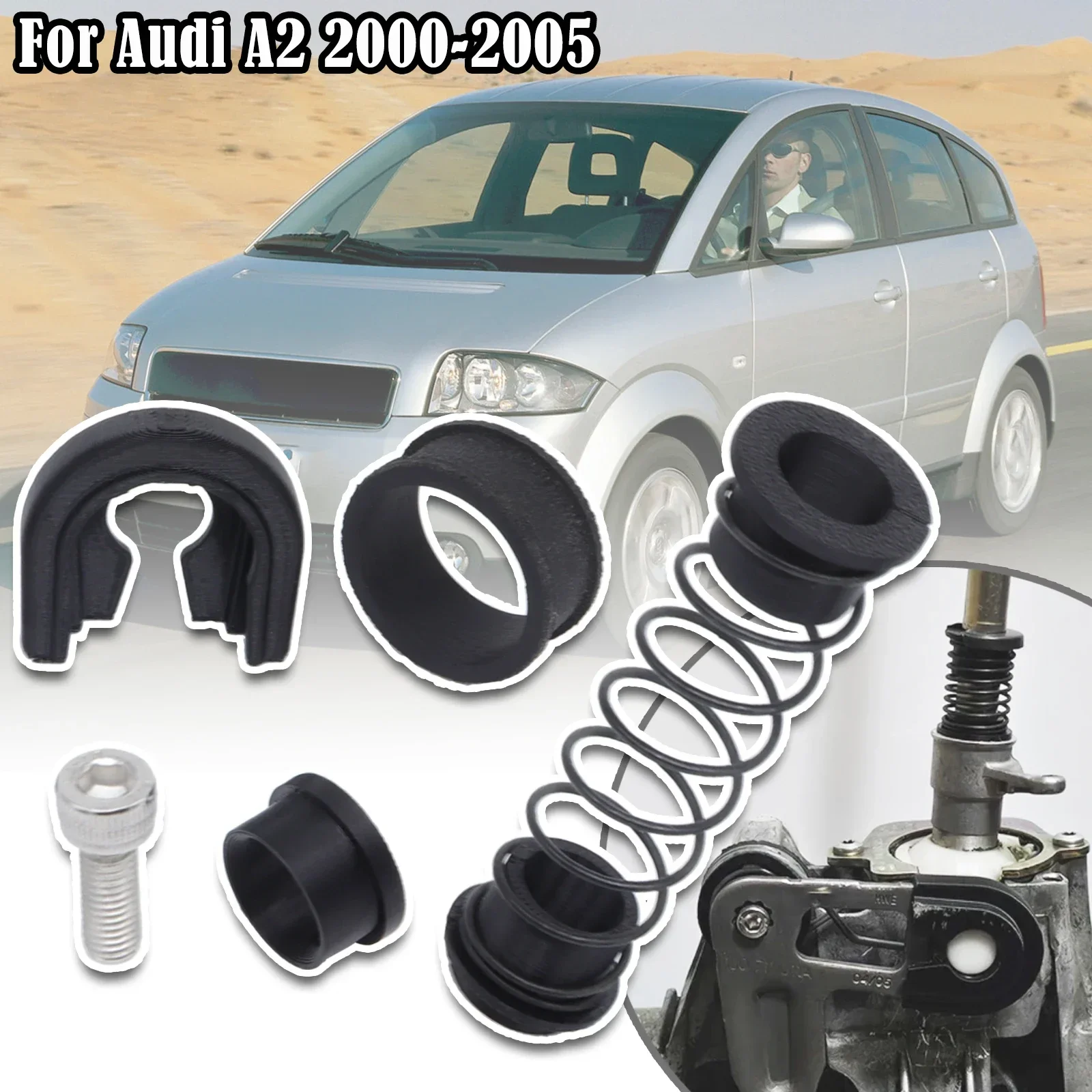 

For Audi A2 Gearbox Repair Kit MT Trans Shifter First Gear Getter Reverse Lever Change Selector Linkage Bushes 2000 2001 - 2005