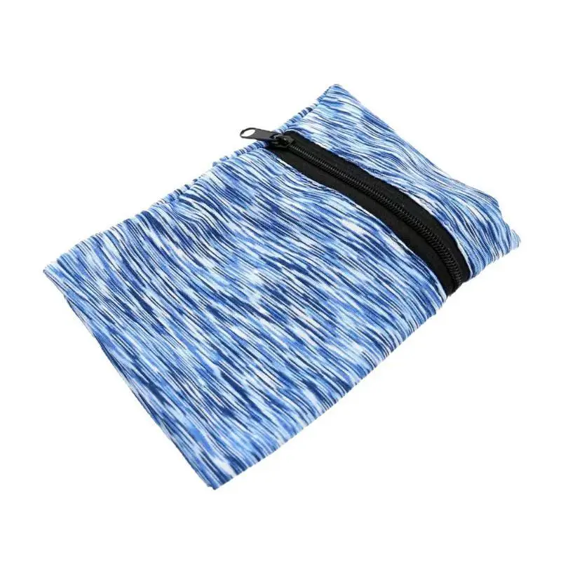 Running Wrist Sweatband Wallet Zipper Closure Lightweight for Phone Key Card Small Essentials for Outdoor Workout Gym Cycling