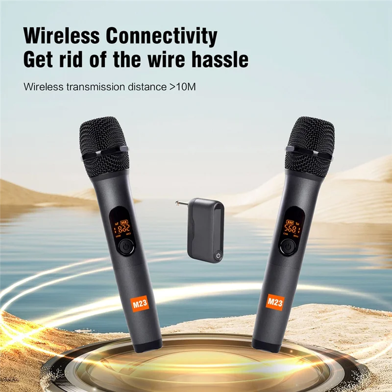 

【Top Picks】New Universal Microphone Home Karaoke Microphone USB Wireless Microphone Live Broadcast Radio Digital Display Microph