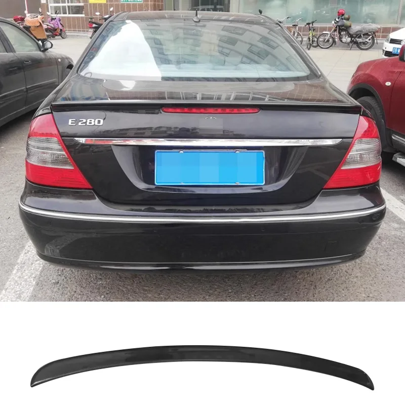 

Spoiler for Benz W211 Car Rear Wing E240 280 320 350 63 E-class Glossy Black Tail Fin Carbon Paint Accessories