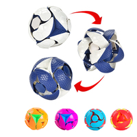 Fun Color Changing Ball Toy Hand Throwing Sensory Decompression Accessory For Kids Adults Gift Double Magic Color Ball Toy