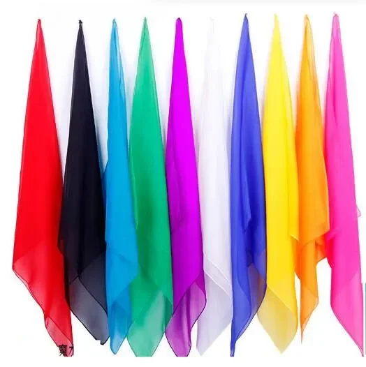 

10pcs Magic Silk 45*45cm Magician Scarf Multicolor ultra-thin Scarves Stage Magic Trick Prop Magia Magie Accessory