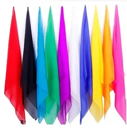 10pcs Magic Silk 45*45cm Magician Scarf Multicolor ultra-thin Scarves Stage Magic Trick Prop Magia Magie Accessory