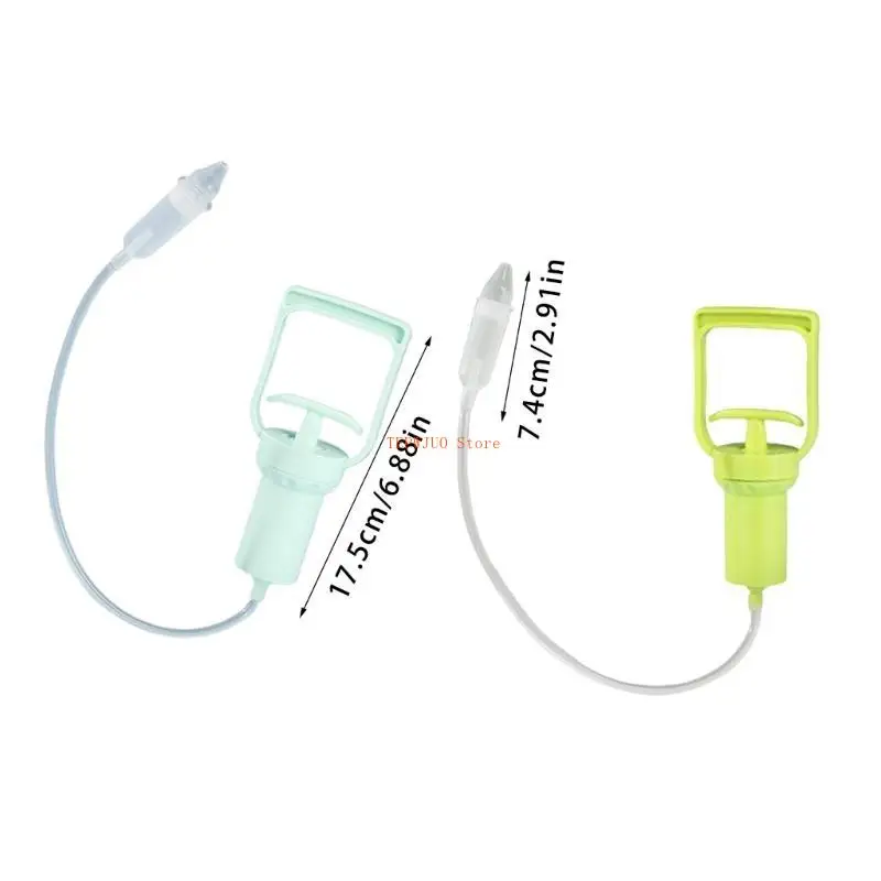 U50F لينة سيليكون الطفل الأنف الشافطة المحمولة باليد مصاصة الأنف سهلة التنظيف تصميم قابلة لإعادة الاستخدام للرضع #6