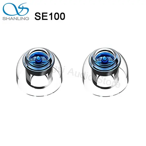 SHANLING SE100 HiFi Silicone Eartips Tip Built-In Metal Divider Earplug Nozzle Earphone Silicone Case Headphones Protective Case