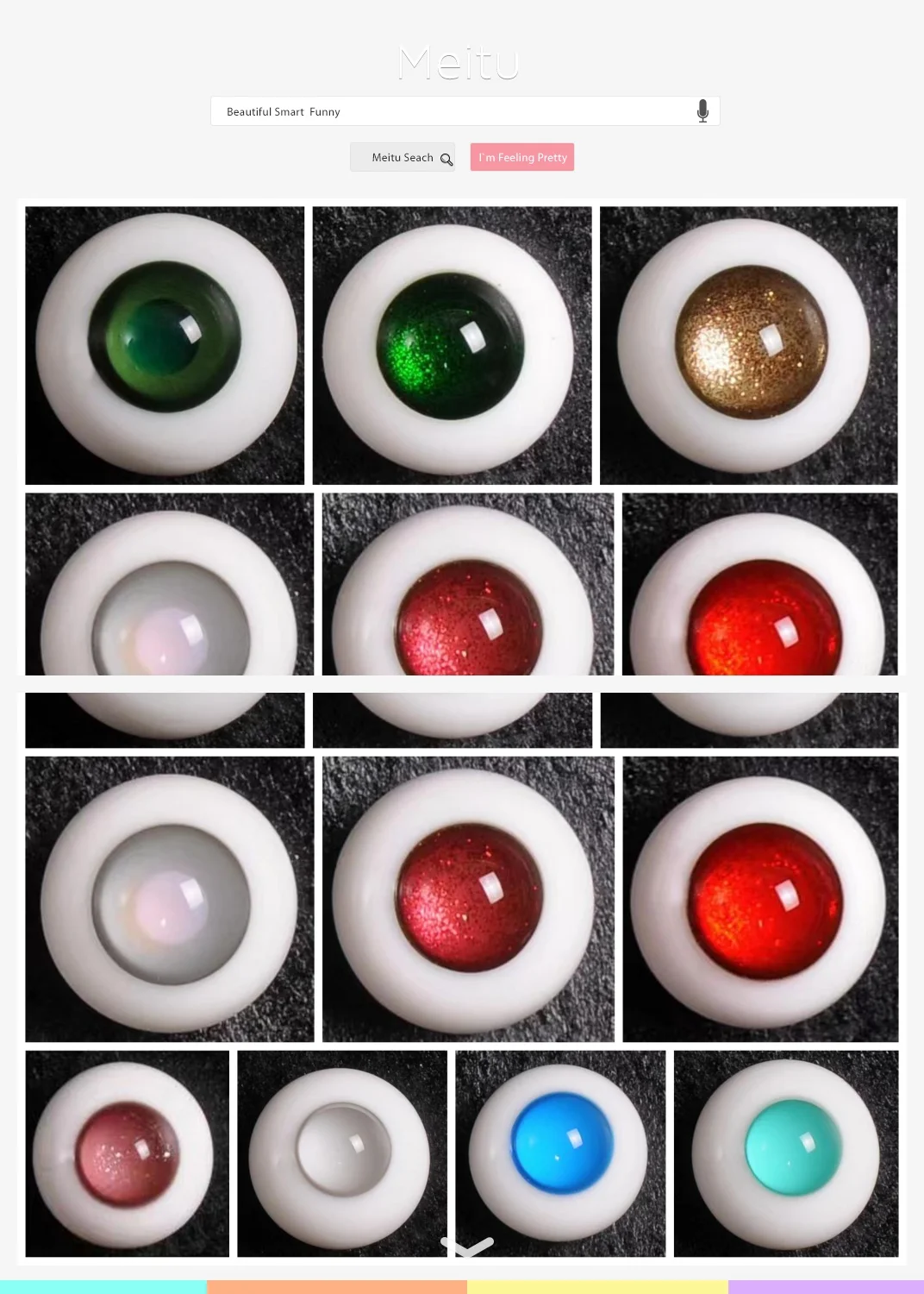 AETOP BJD 인형 12mm 14mm 유리 눈 가짜 눈