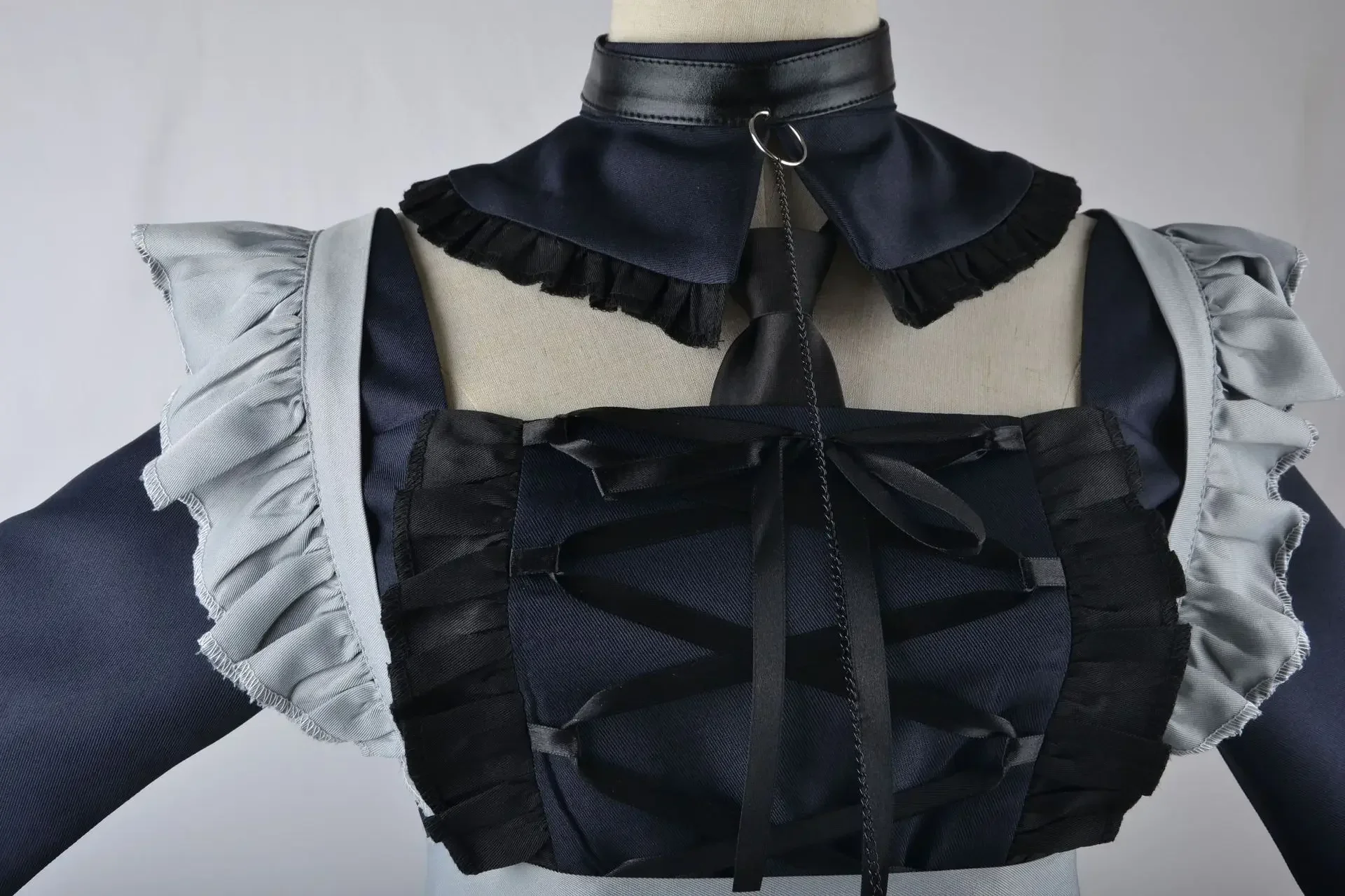 CosplayMy Dress Up Darling Kitagawa Marin disfraz de Cosplay negro Sexy uniforme de sirvienta carnaval vestido de juego de rol traje de fiesta de Halloween