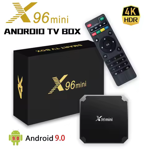 X96Mini Amlogic S905W Smart TV box Android 9.0 Smart TV Box Support 4K H.265 HEVC AV1 HDR10 X96mini Home Theater TV