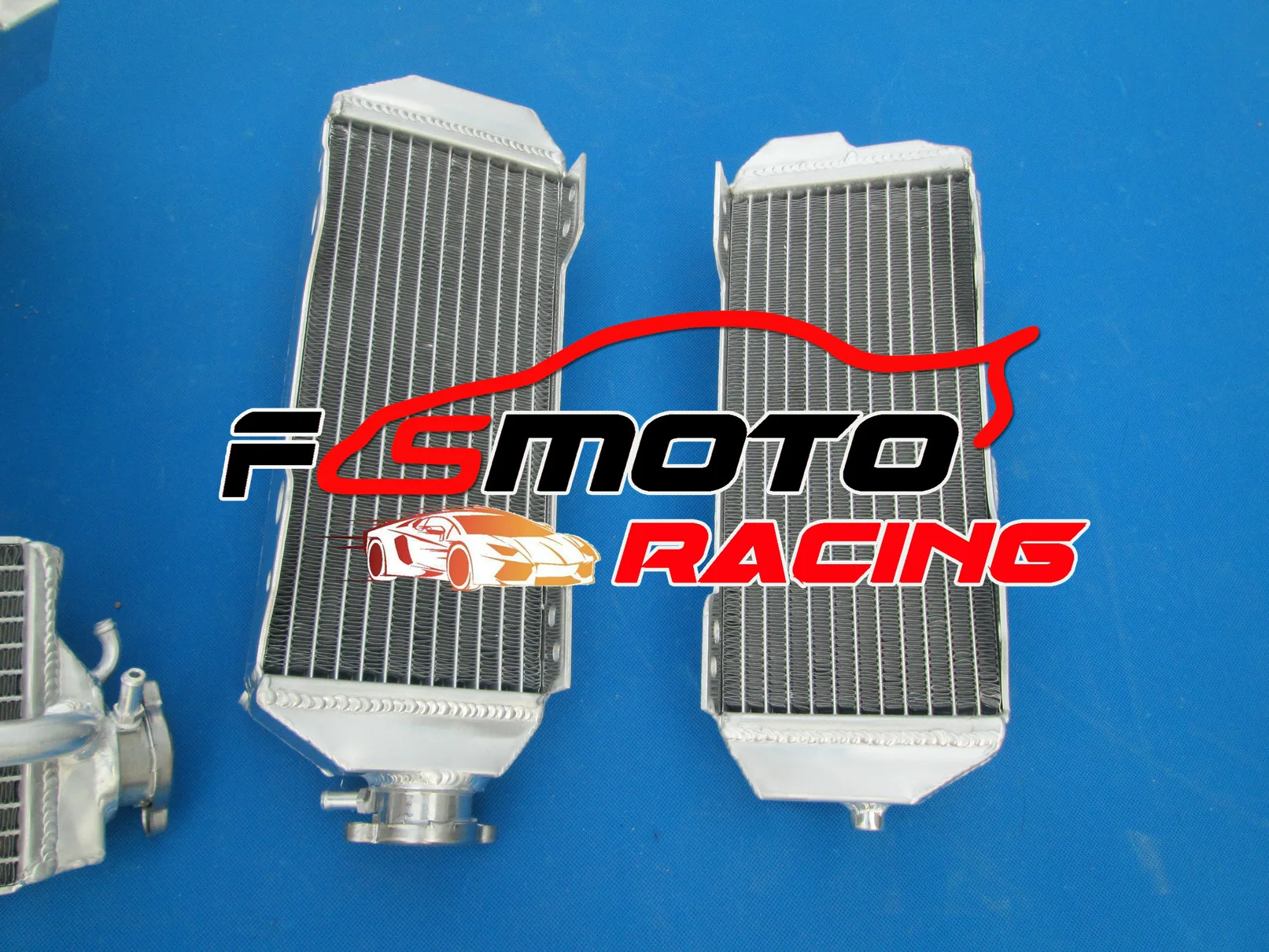 Aluminum Intercooler Radiator Water Cooling For Suzuki DRZ400S DRZ400SM 2000 2001 2002 2003 2004 2005 2006 2007 2008 00-08