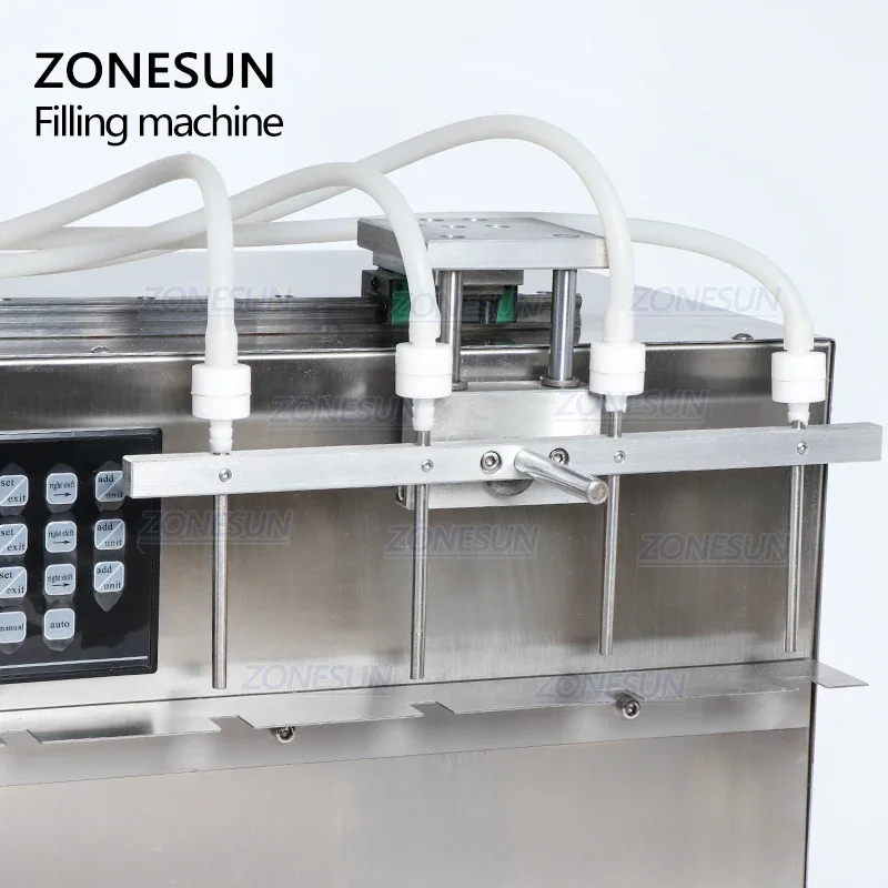 

ZONESUN Self-priming Beverage Bag Liquid Spouted Pouch Filling Machines Digital Control Sachet Filling Machine ZS-DPSP4