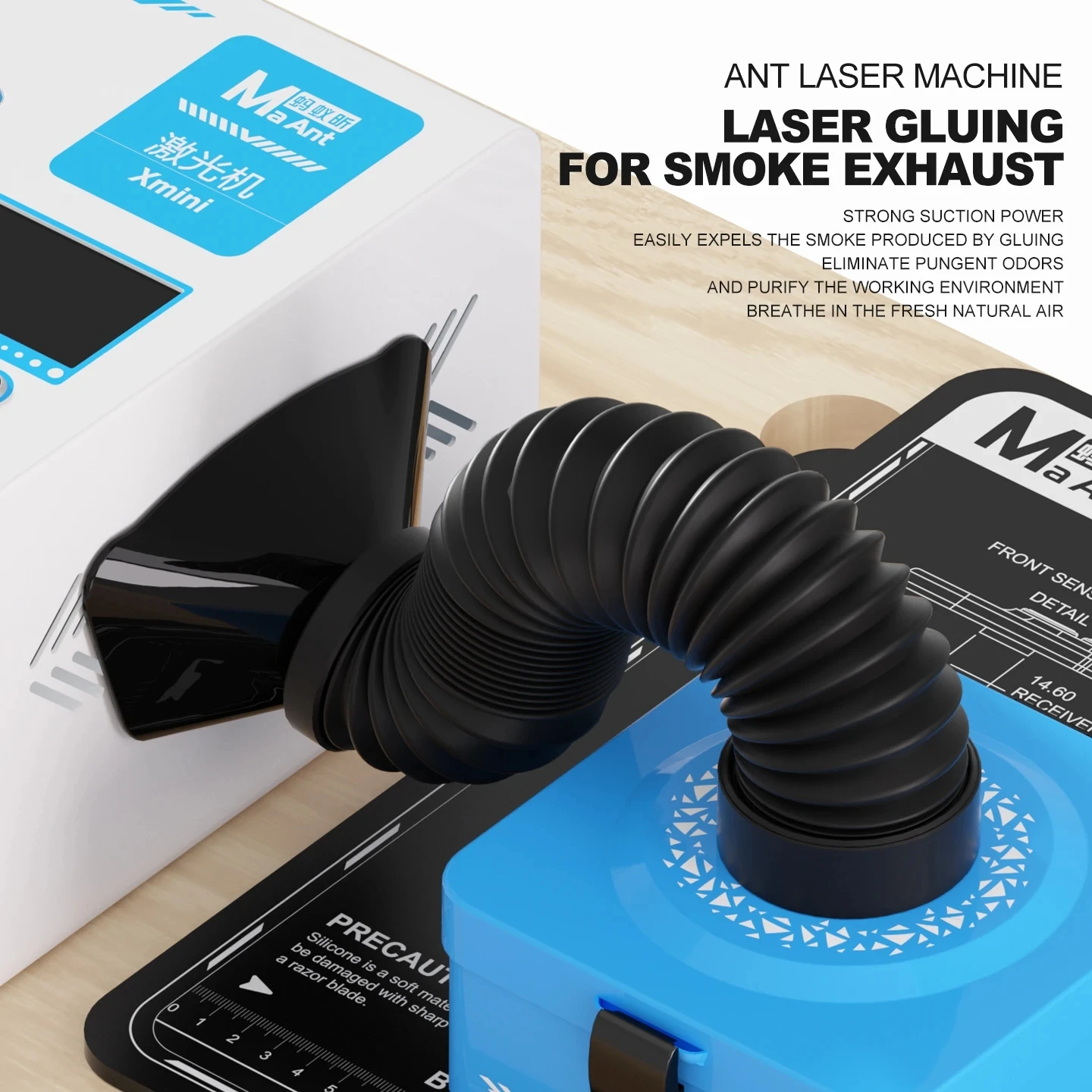 

MaAnt YL01 Smoke Clear Fume Extractor Desktop Smoke Absorber for PCB Soldering Welding Glue Repair Workshop Air Purifier Tool