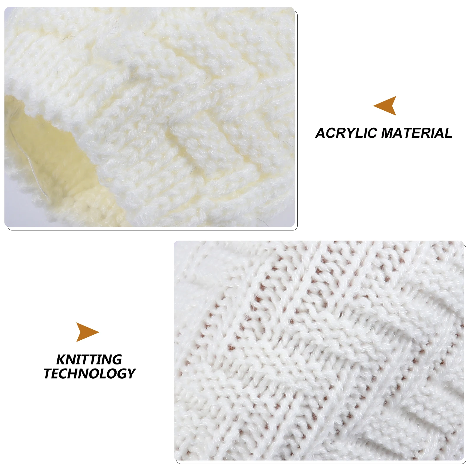 

1 Pair Fashionable Warm Knee Sleeve Soft Comfortable Leg Protection For Fitness Winter Decorative Knitting Durable